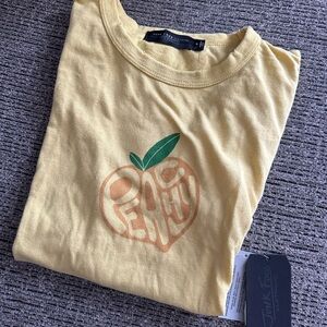 New with tags, Junk Food Clothing Women’s yellow Peachy Original Tee size medium